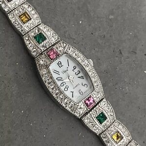 Genevex Bejeweled Women’s Dress Watch